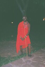 Masai speaker at Sarova Mara Camp