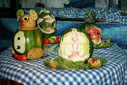 Africa Night - Carved fruit