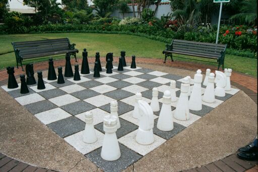 Chess set at Medwood Gardens