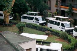 Toyota vans at Ngulia Safari Lodge