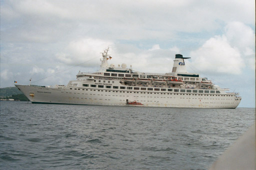 Pacific Princess off the coast of Mayotte